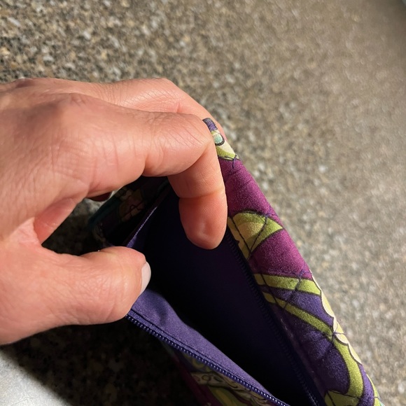 Riley compact wallet Vera Bradley Heather pattern retired - Picture 3 of 4